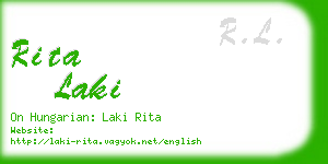 rita laki business card